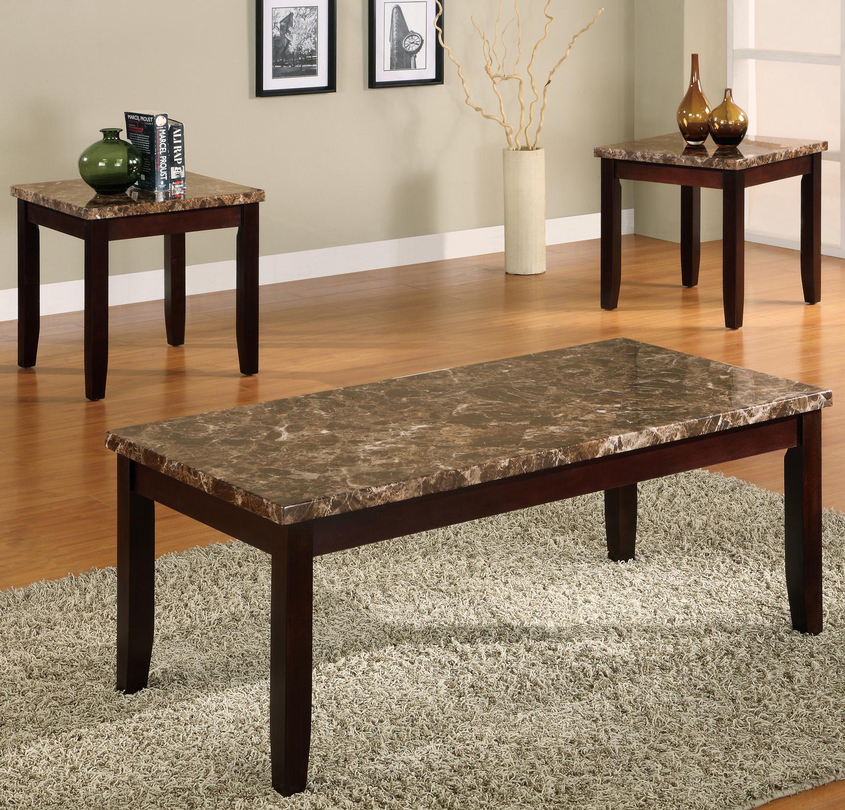 Crown Mark Ferrara 4221SET 3 Pack Cocktail Table and End Tables